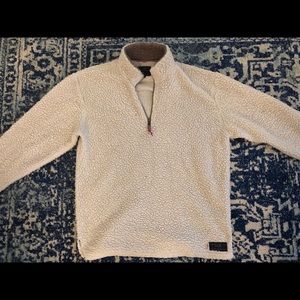 Southern Marsh Cream Sherpa Jacket Size Medium